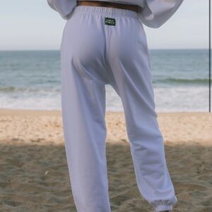 Daily drills Unisex Sports Joggers White